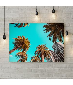 Картина на холсте Городские пальмы, 50х35 см