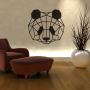 Объемная 3D картина из дерева Объемная 3D картина из дерева Panda Face, 110x75 см