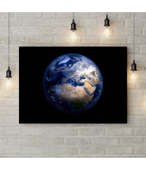 Картина на холсте Земля из космоса, 50х35 см