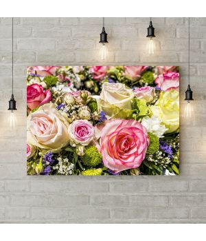 Картина на холсте Букеты из роз, 50х35 см