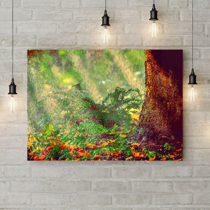 Картина на холсте Солнечный лес, 50х35 см