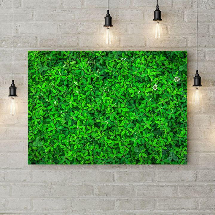 Картина на холсте Фон из зеленых цветов 1, 50х35 см