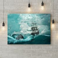 Картина на холсте Кораблекрушение, 50х35 см