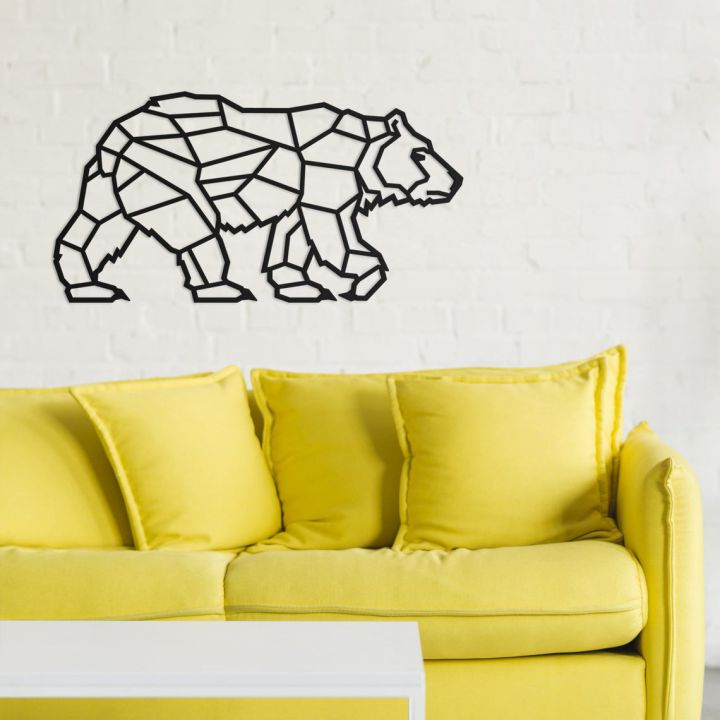 Объемная 3D картина из дерева Объемная 3D картина из дерева Полярный медведь, 70x36 см