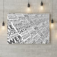 Картина на холсте Share Internet Radio Data, 50х35 см