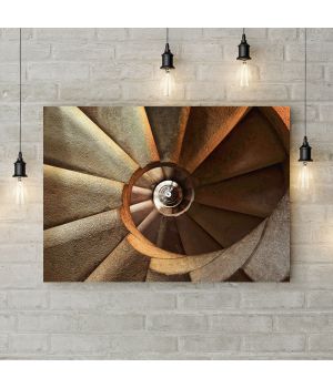 Картина на холсте Винтовая лестница, 50х35 см