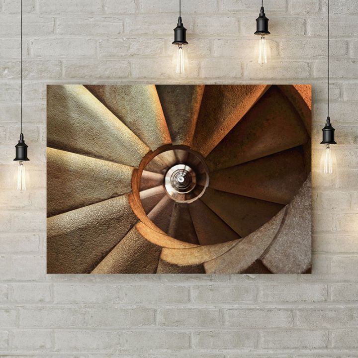 Картина на холсте Винтовая лестница, 50х35 см