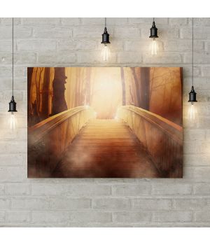 Картина на холсте Сказочный мост, 50х35 см