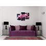 Красивая комнатная модульная картина на холсте Pink AMD 013, 96х70 см
