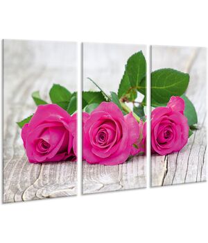 Красива кімнатна модульна картина на полотні Roses AMD 041, 96х70 см