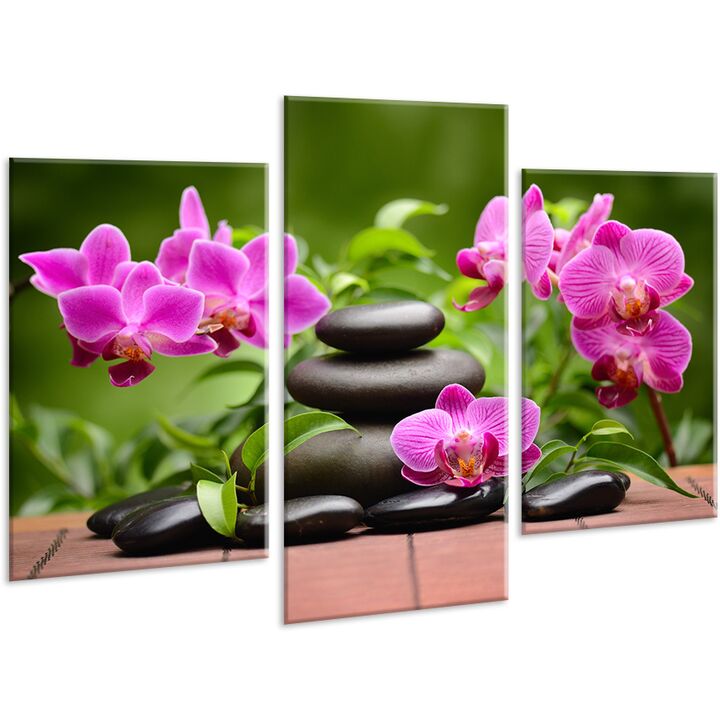 Красивая комнатная модульная картина на холсте Orchid AMD 115, 96х70 см