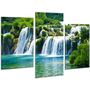 Красивая комнатная модульная картина на холсте Waterfall AMD 044, 96х70 см