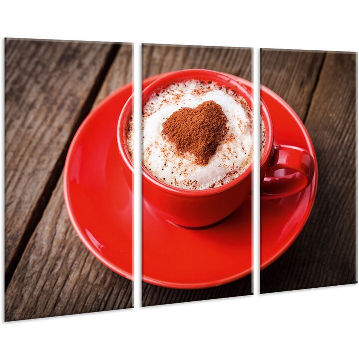 Красива кімнатна модульна картина на полотні Coffee AMD 054, 96х70 см