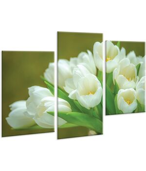 Красива кімнатна модульна картина на полотні Tulips AMD 095, 96х70 см