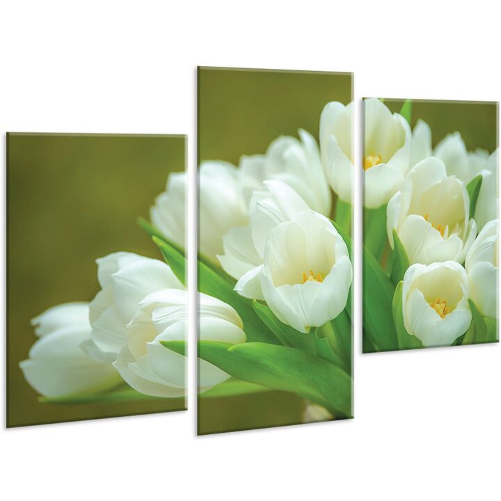 Красива кімнатна модульна картина на полотні Tulips AMD 095, 96х70 см