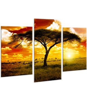 Красивая комнатная модульная картина на холсте Tree AMD 008, 96х70 см