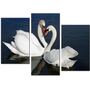 Красива кімнатна модульна картина на полотні Swans AMD 019, 96х70 см