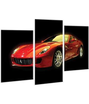 Красивая комнатная модульная картина на холсте Car AMD 032, 96х70 см