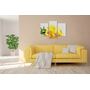 Красивая комнатная модульная картина на холсте Lily AMD 089, 96х70 см
