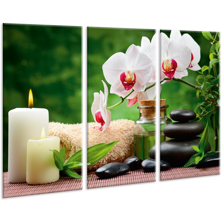 Красивая комнатная модульная картина на холсте Orchid AMD 026, 96х70 см