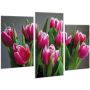 Красивая комнатная модульная картина на холсте Tulip AMD 100, 96х70 см