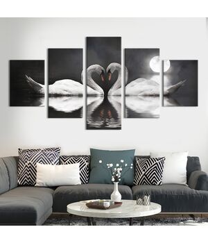 Модульна картина з 5 частин поліптих декоративна на полотні nv1376, 112х54 см