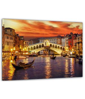 60x100 cм, Венеция Интерьерная картина на холсте на стену