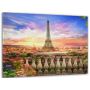 60x100 cм, Париж Интерьерная картина на холсте на стену