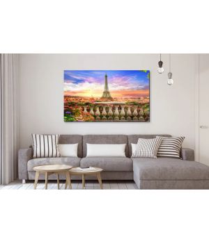 60x100 cм, Париж Интерьерная картина на холсте на стену