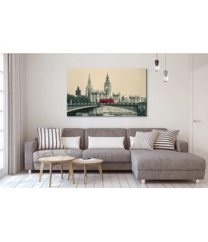60x100 cм, Лондон Интерьерная картина на холсте на стену