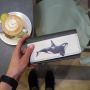 Необычный кошелек бумажник с принтом Кит, экокожа