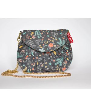 Дизайнерская женская тканевая сумка с принтом Полевые цветы