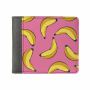 Необычный кошелек бумажник с принтом Бананы, экокожа