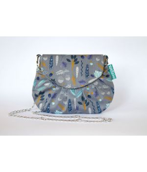 Дизайнерская женская тканевая сумка с принтом Желуди