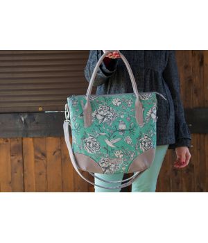 Дизайнерская женская тканевая сумка с принтом Богема