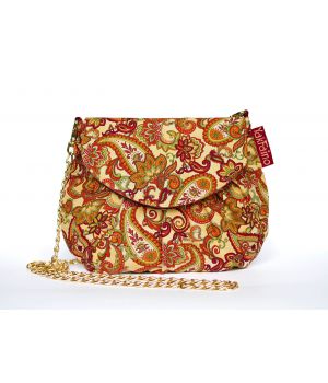 Дизайнерская женская тканевая сумка с принтом Ванильная