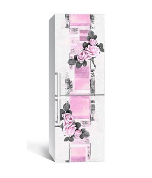 60х180 см, Наклейка на холодильник самоклеющаяся виниловая Лиловый цвет