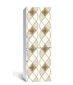 60х180 см, Наклейка на холодильник самоклеющаяся виниловая Узорчики