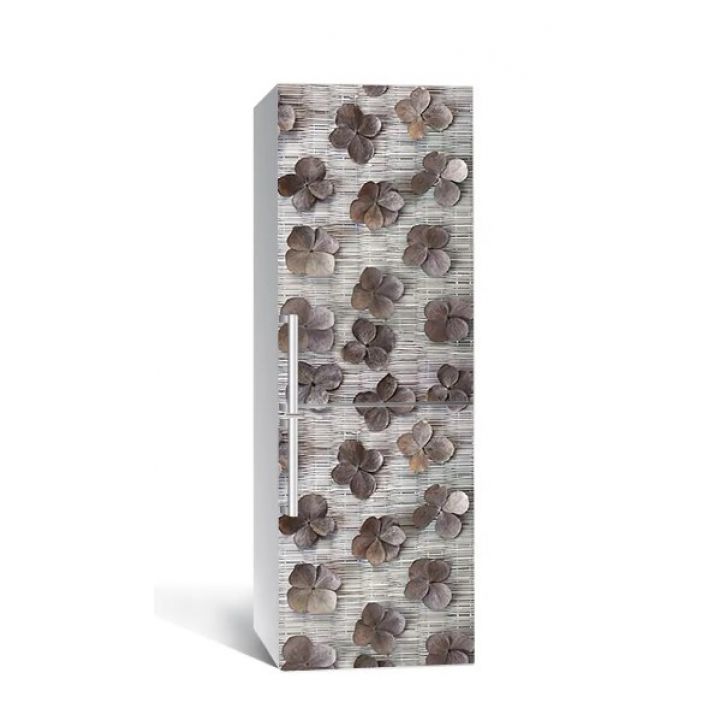 60х180 см, Наклейка на холодильник самоклеющаяся виниловая Сухоцвет