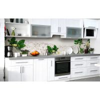 60х200 см, Белая галька, Наклейка на  кухонный фартук, скинали