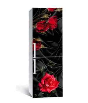 60х180 см, Наклейка на холодильник самоклеющаяся виниловая Роза tassin