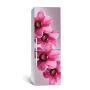 60х180 см, Наклейка на холодильник самоклеющаяся виниловая Большие орхидеи