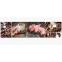 Наклейка Кухонный фартук 65х250 см Орхидея и сладости розовый