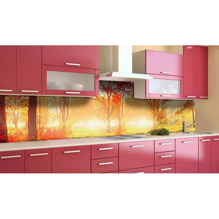 Наклейка вінілова кухонний фартух 65х250 см Сонячний ліс