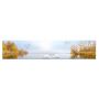 Наклейка виниловая кухонный фартук 60х300 см Осень на Озере Лебеди