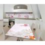 Наклейка вінілова кухонний фартух 65х250 см Рожеві квіти вишні
