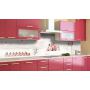 Наклейка вінілова кухонний фартух 60х300 см Рожеві макаруни