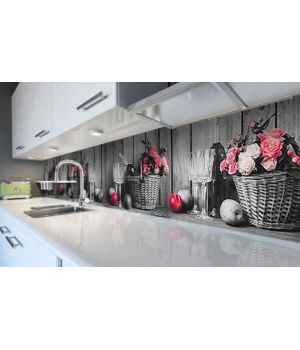Наклейка вінілова кухонний фартух 60х250 см Натюрморт 3Д