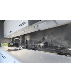 Наклейка вінілова кухонний фартух 65х250 см Буря в Морі