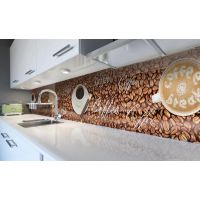 Наклейка виниловая кухонный фартук 60х250 см Кофе Coffee